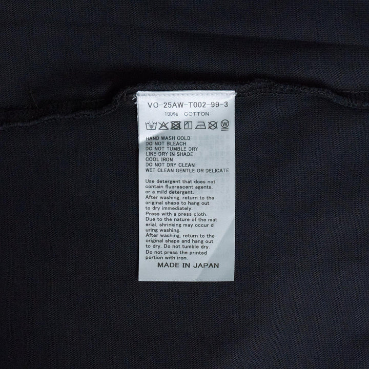 Club21 - vowels - Faded Collegiate Tee - TEES - Black