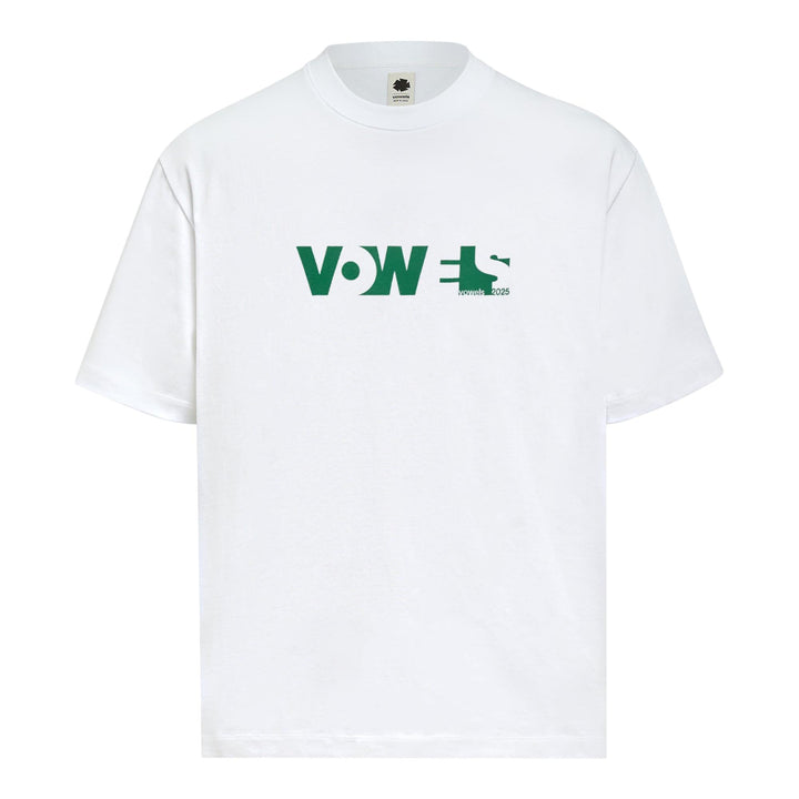 Club21 - vowels - Overall Tee - TEES - White
