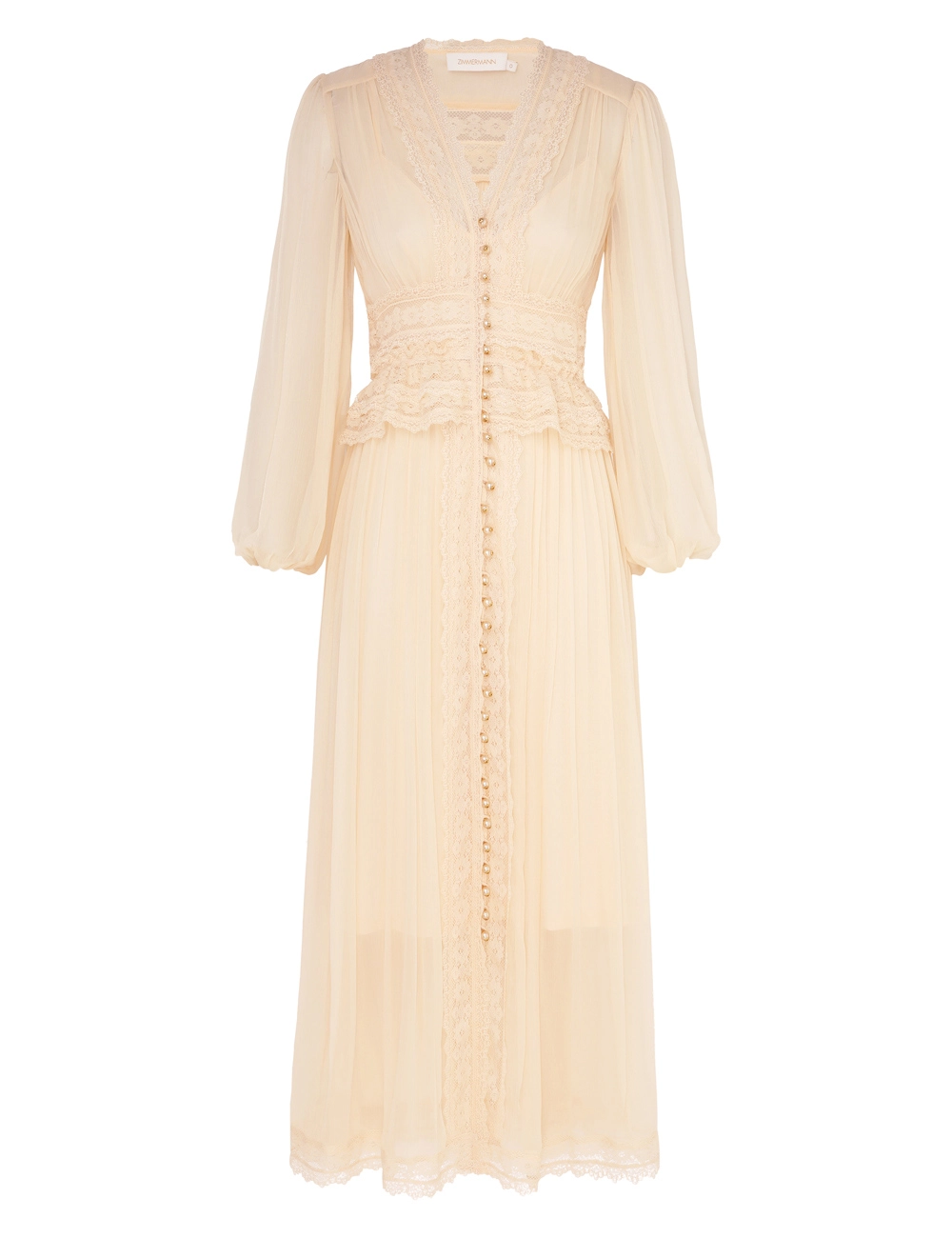natura v neck lace midi dress Lace V-Neck Midi Dress