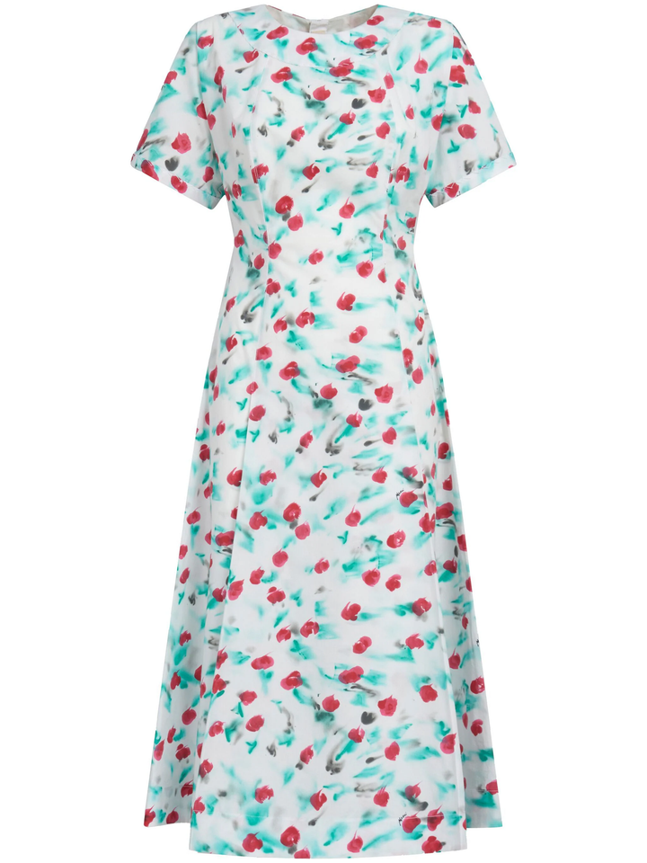 Lily White Print Dress