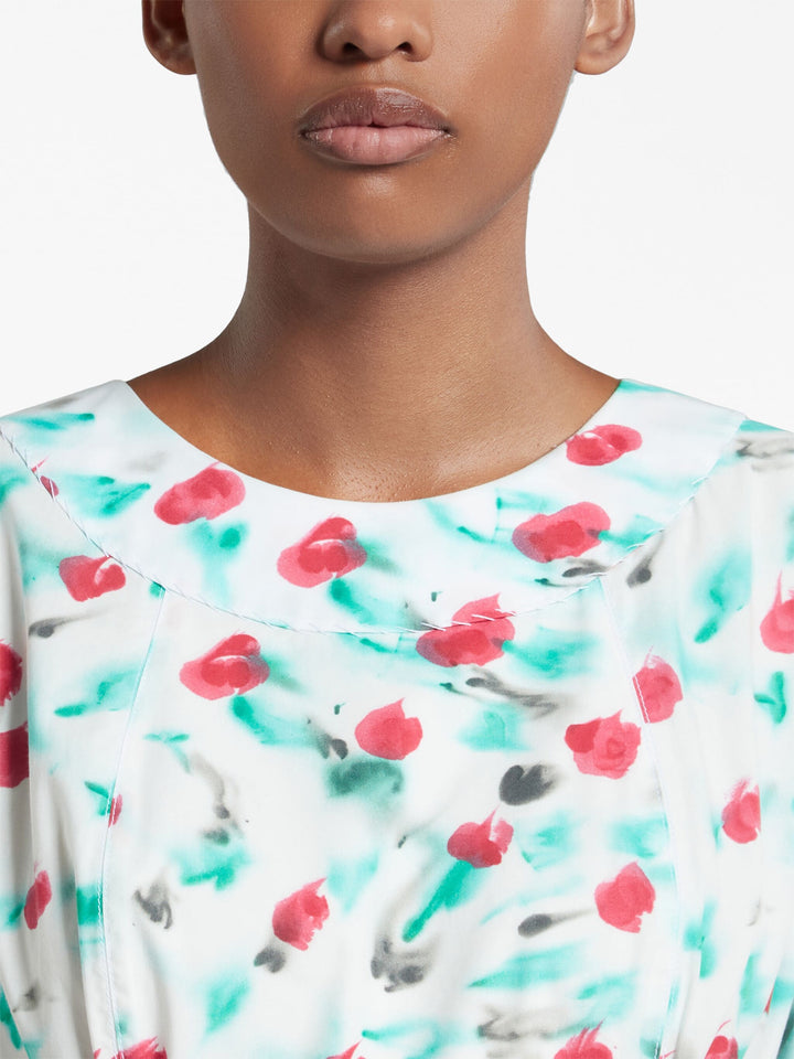 Lily White Print Dress