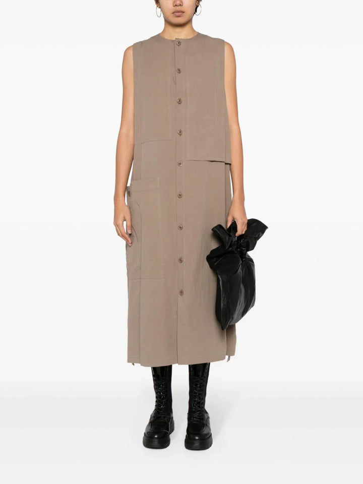 فستان بجيب مرقع