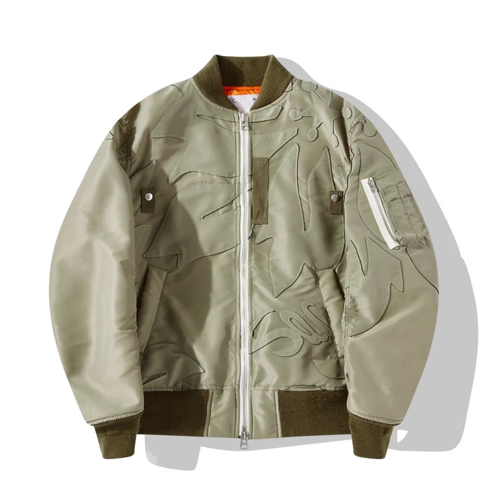 Nylon Twill Embroidered Patch Blouson – Club21.com