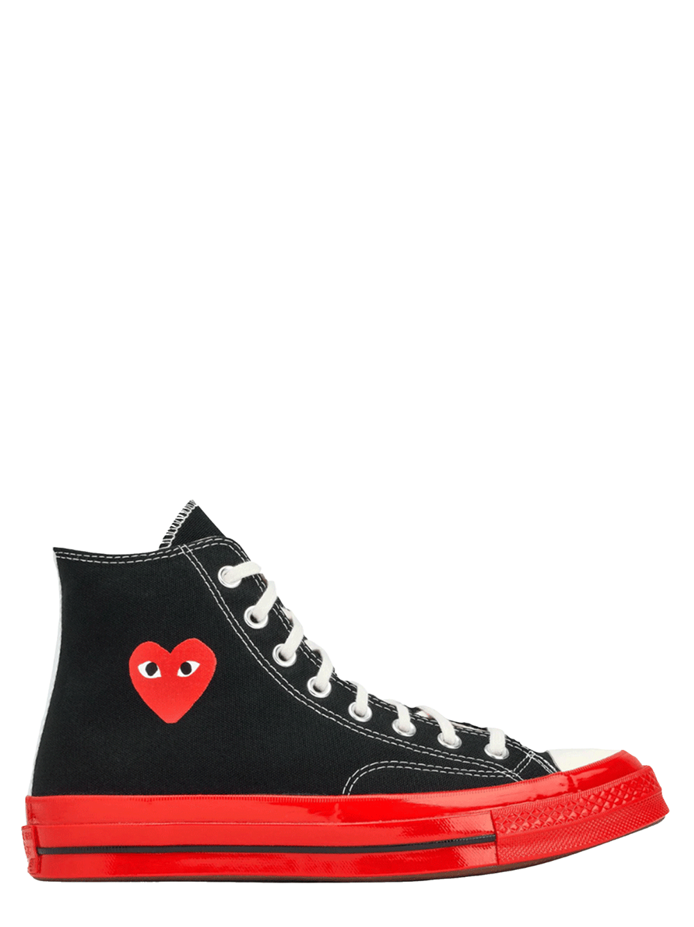 Cdg play converse high best sale black