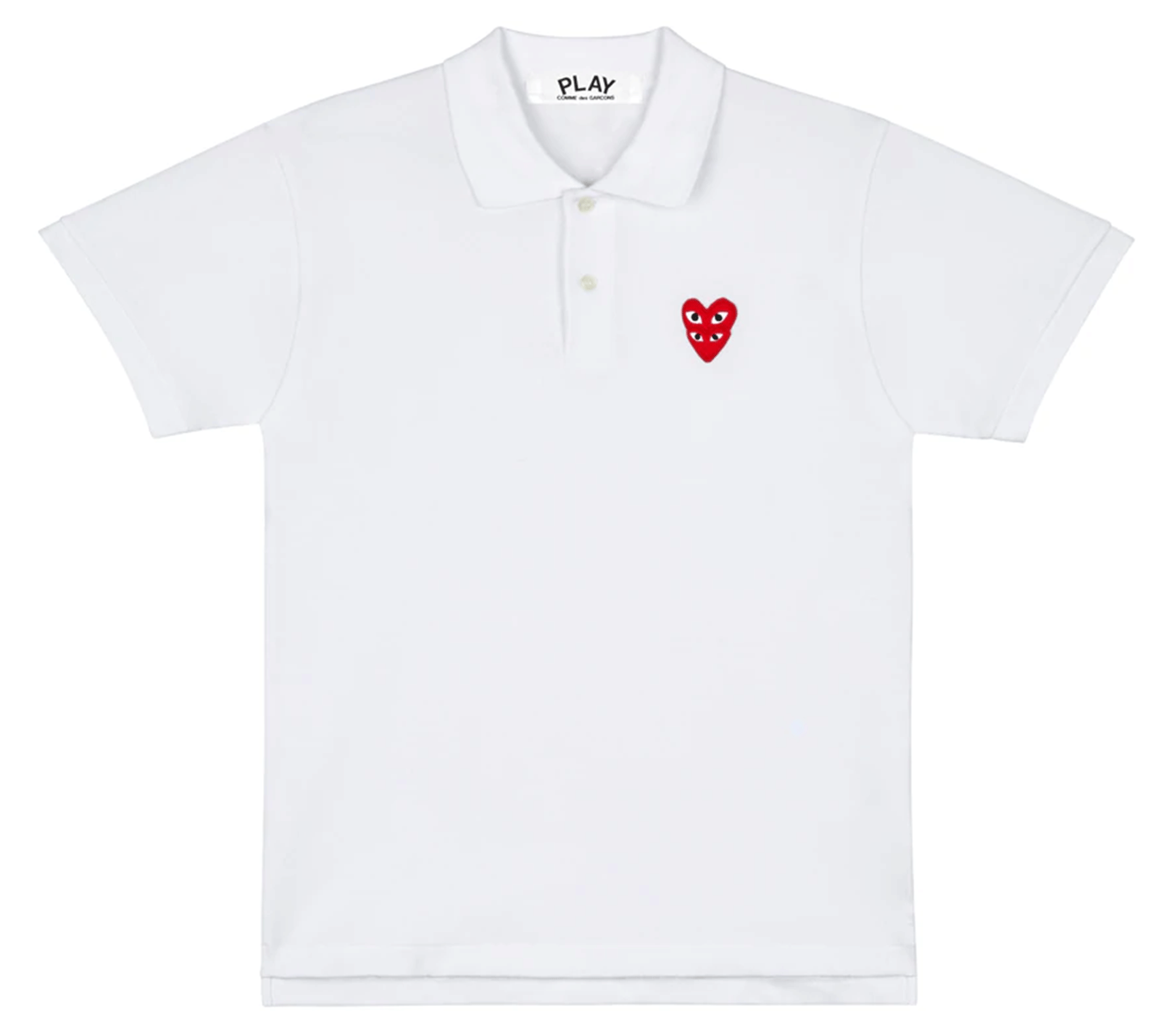 Double Red Heart Polo Shirt Men
