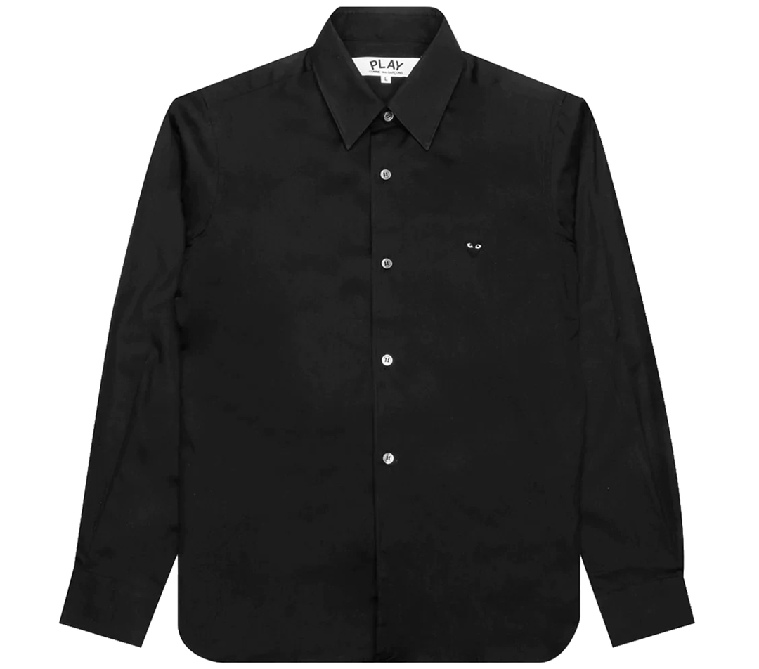 COMME-des-GARCONS-PLAY-Small-Black-Emblem-Shirt-Women-Black-1
