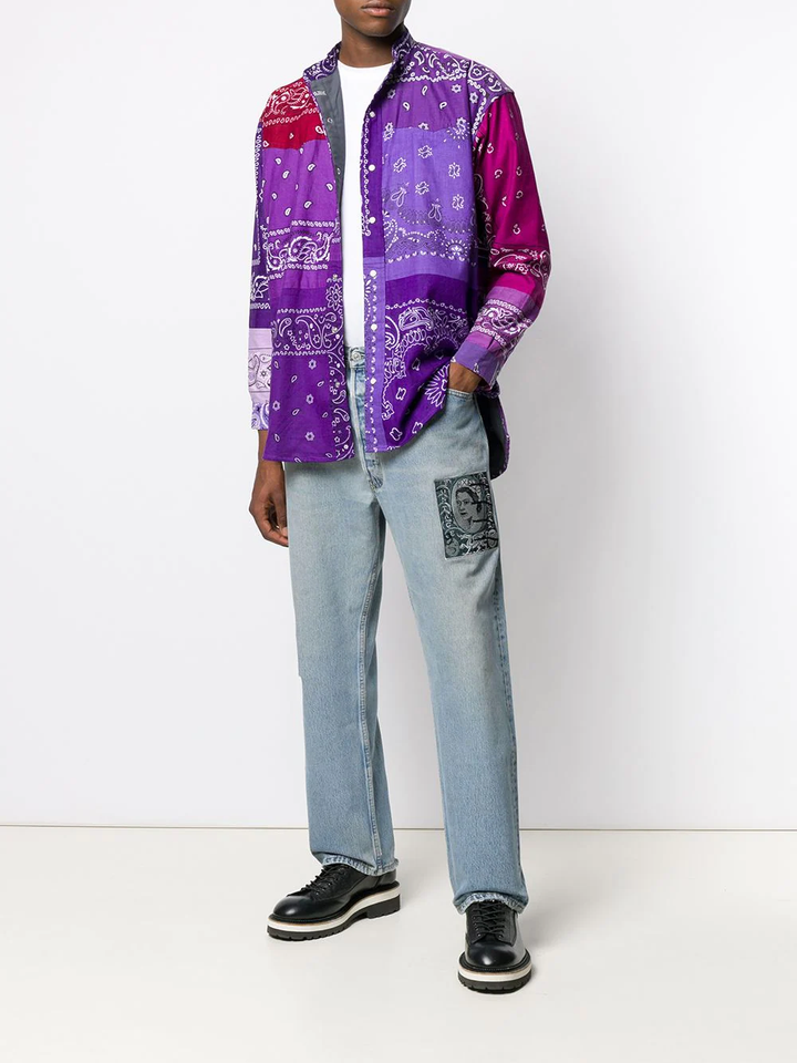 ChildrenofTheDiscordanceBandanaPatchworkShirtPurple2