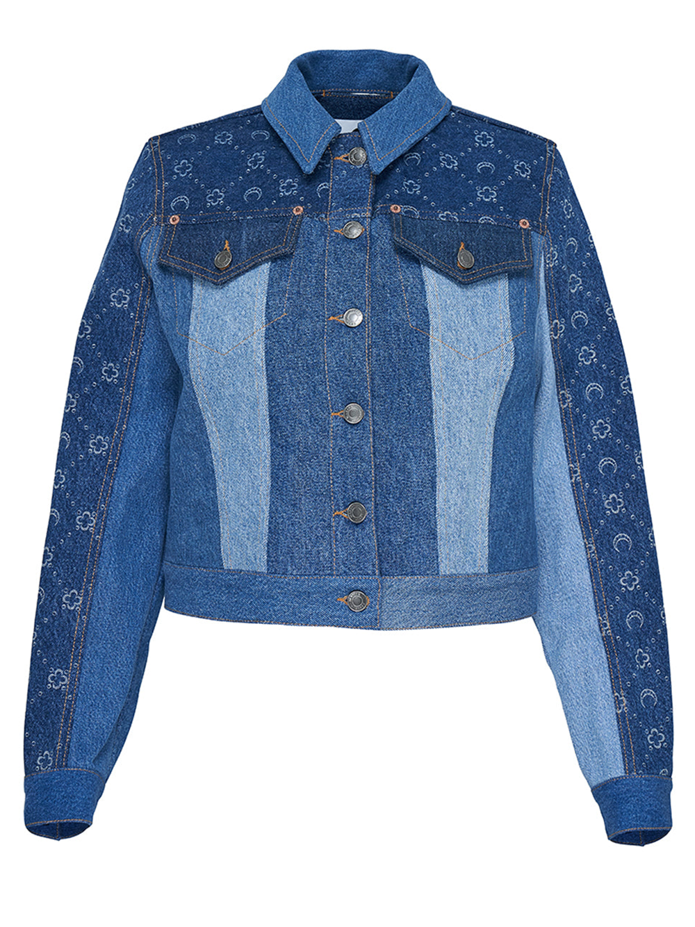 Regenerated Denim Moonogram Jacket