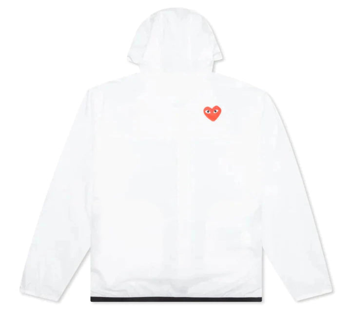 PLAY Comme des Gar??ons K-Way Full Zip Hoodie Men White 2