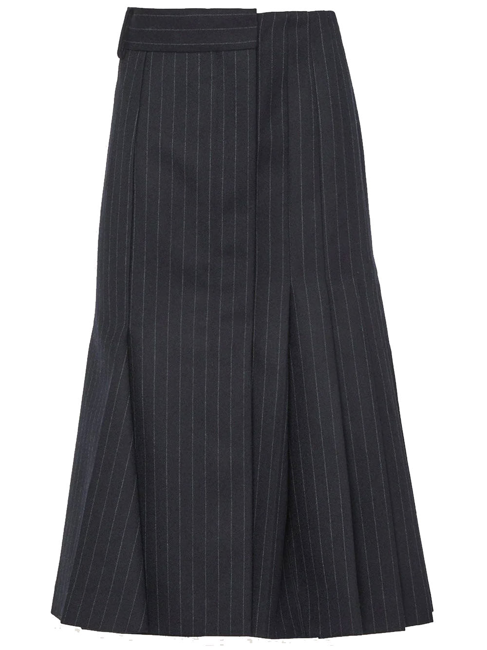 Chalk Stripe Skirt (Navy) – Club21.com