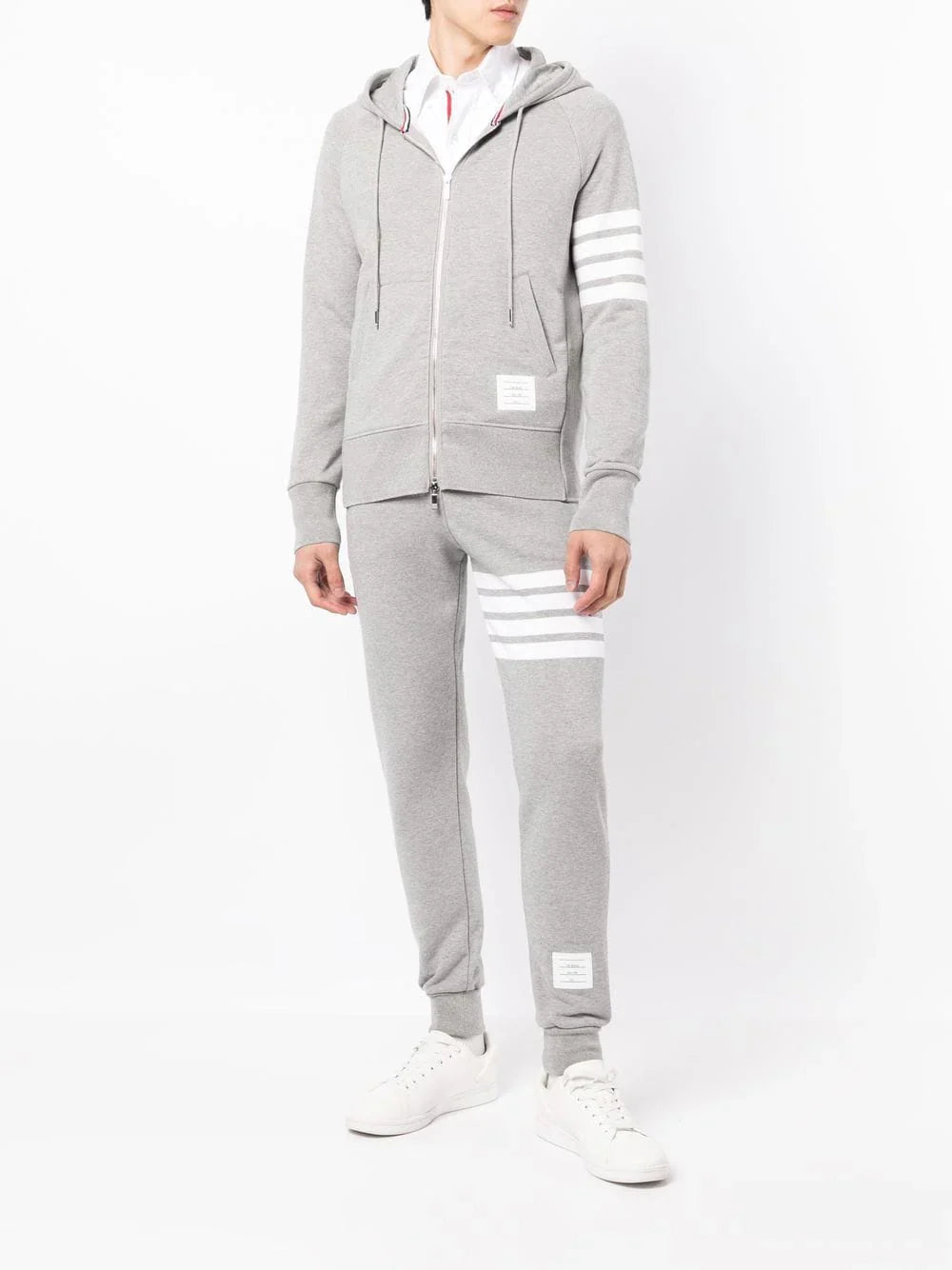 Classic Loopback 4-Bar Zip Hoodie