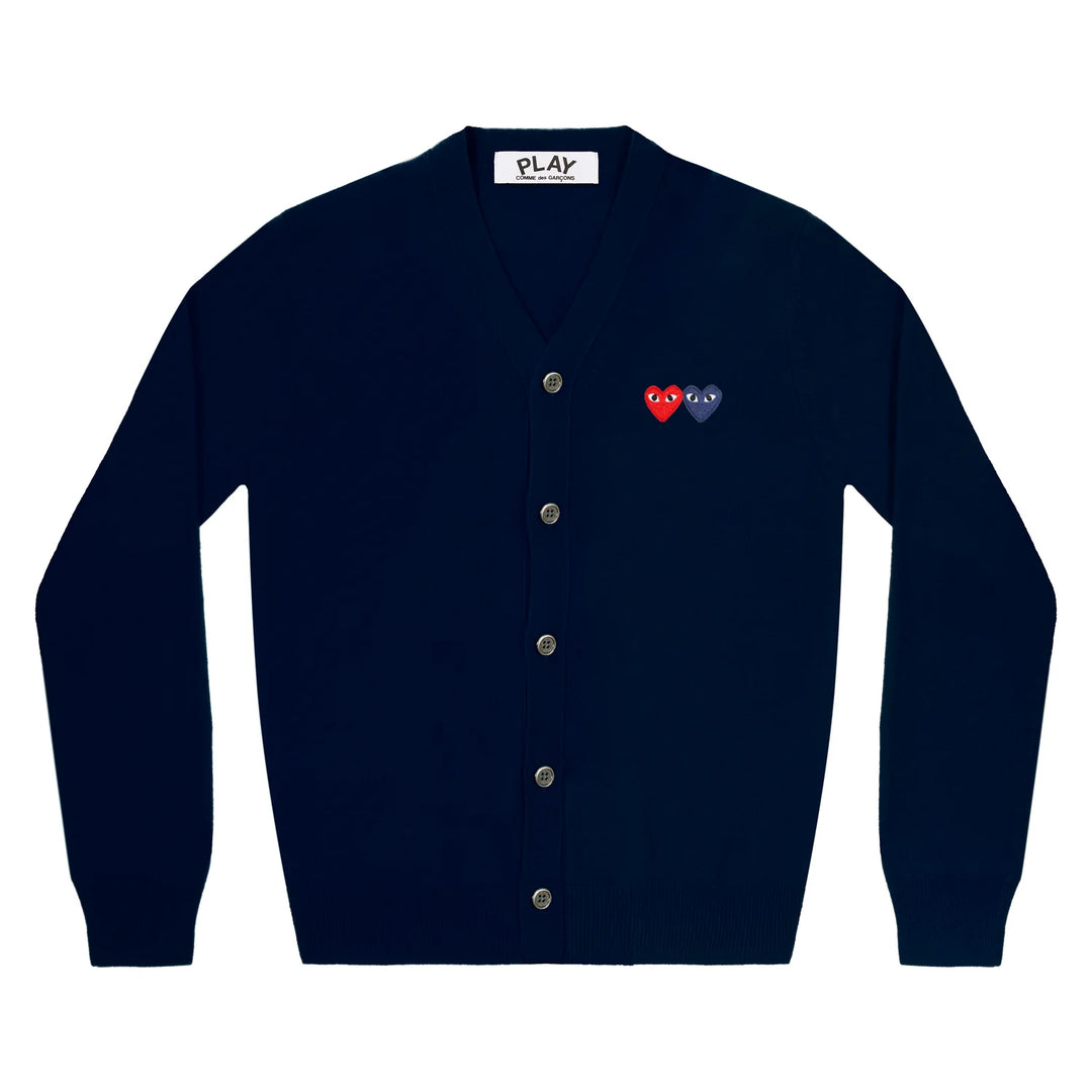 Double Heart Men's Cardigan