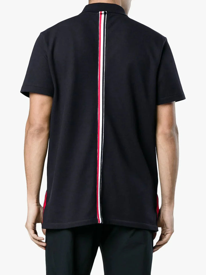 Classic Pique Stripe Relaxed Polo Men