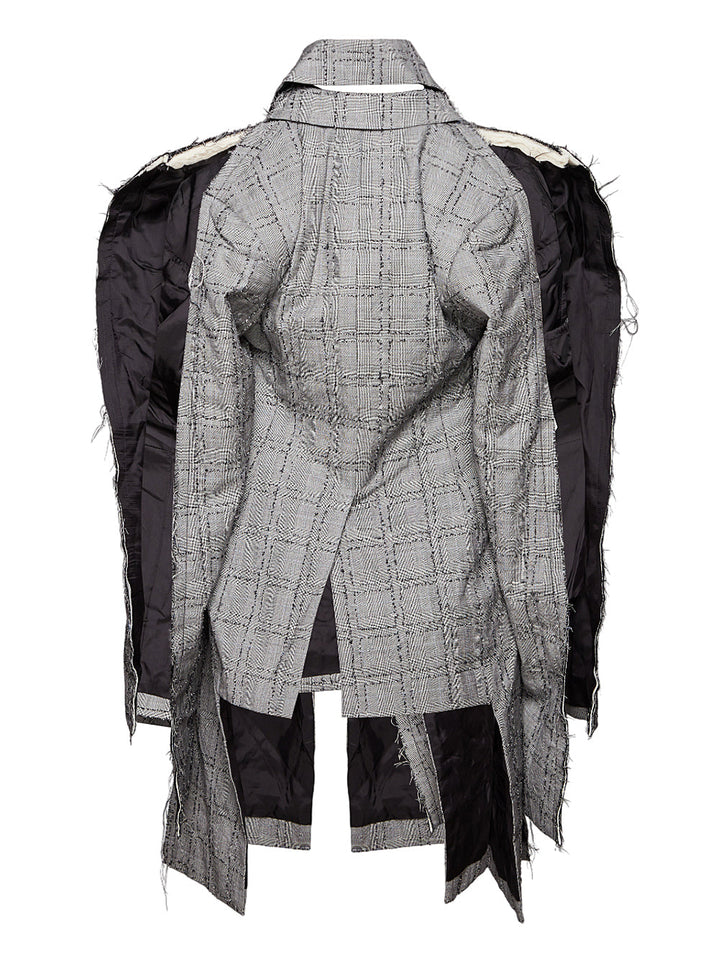 Glen Check Cut Out Jacket