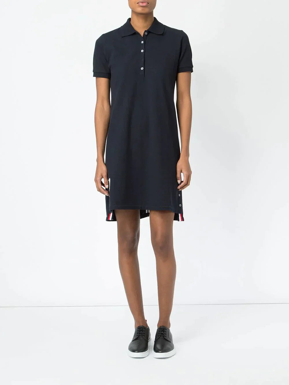 Thom Browne Classic Pique Stripe Polo Dress Women - view 2