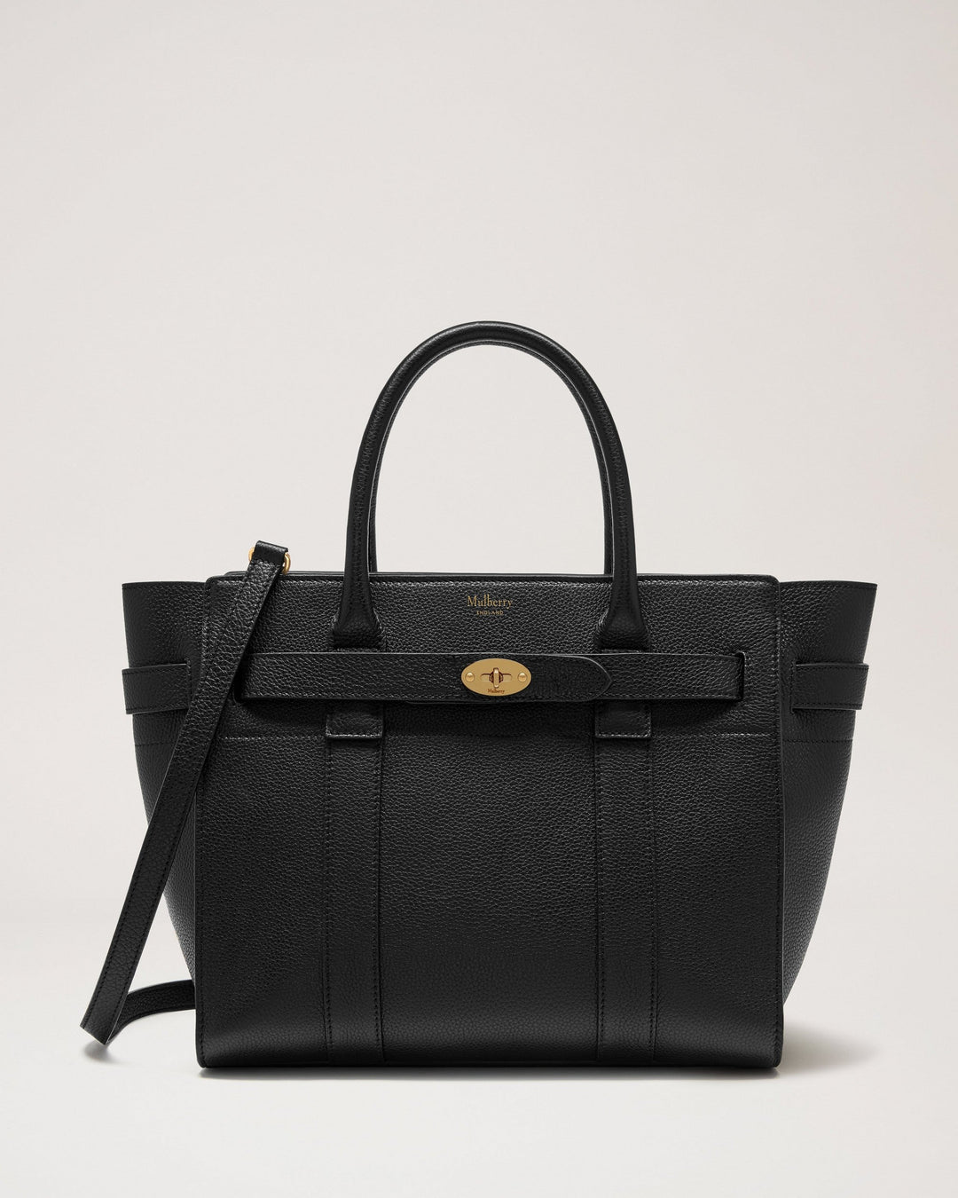 Small Zipped Bayswater Black Small Classic Grain