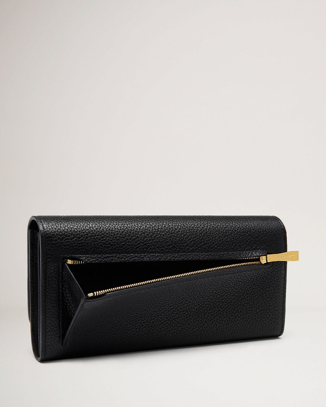 Continental Wallet Black Small Classic Grain