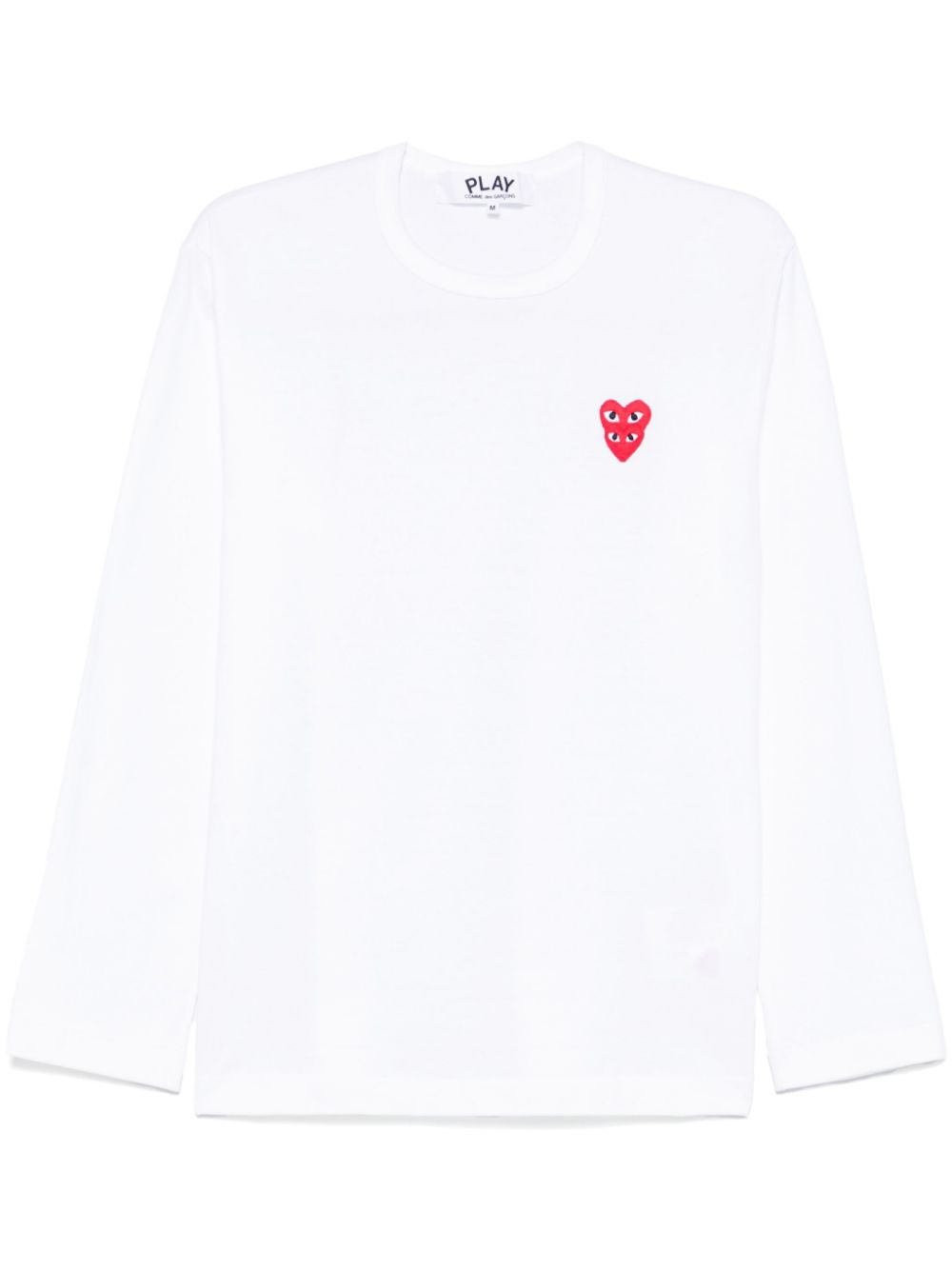 Double Red Emblem Long Sleeve Tee