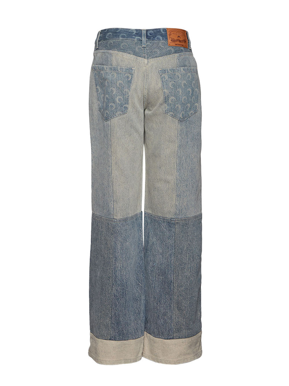 Regenerated Denim Wide Leg Pants