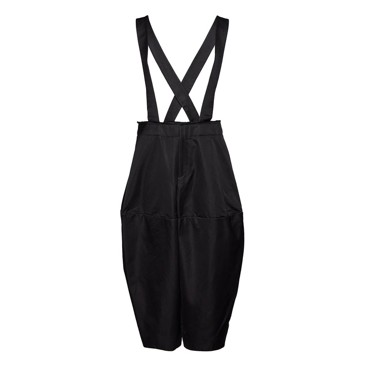 Cotton Silk Satin Suspender Pinafore