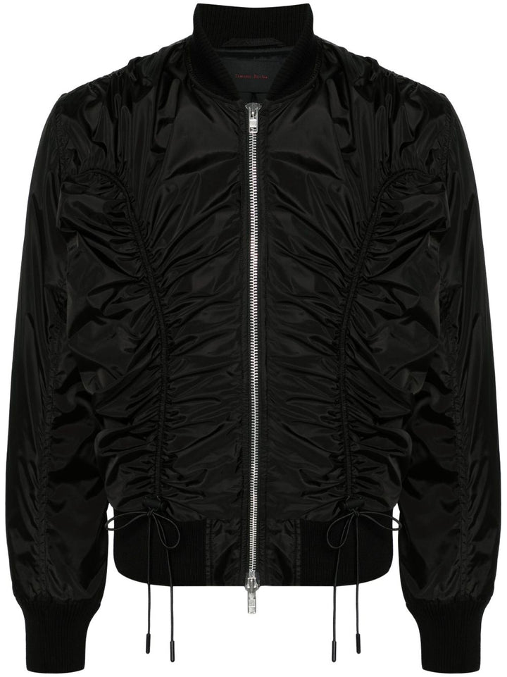 Ruched Classic Bomber Jacket
