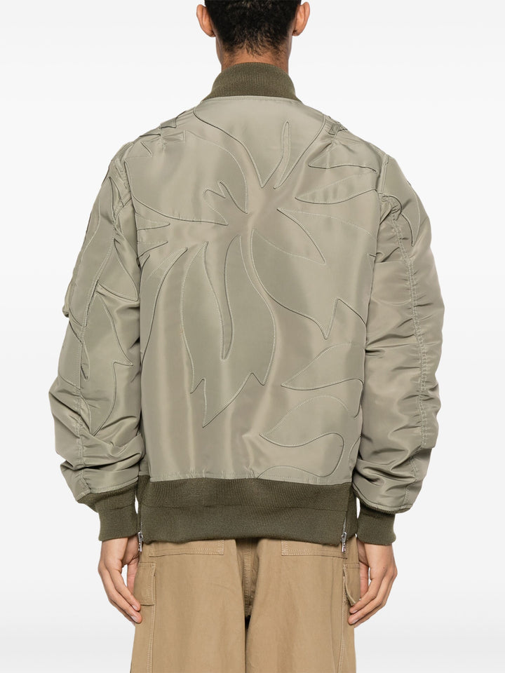 Nylon Twill Embroidered Patch Blouson