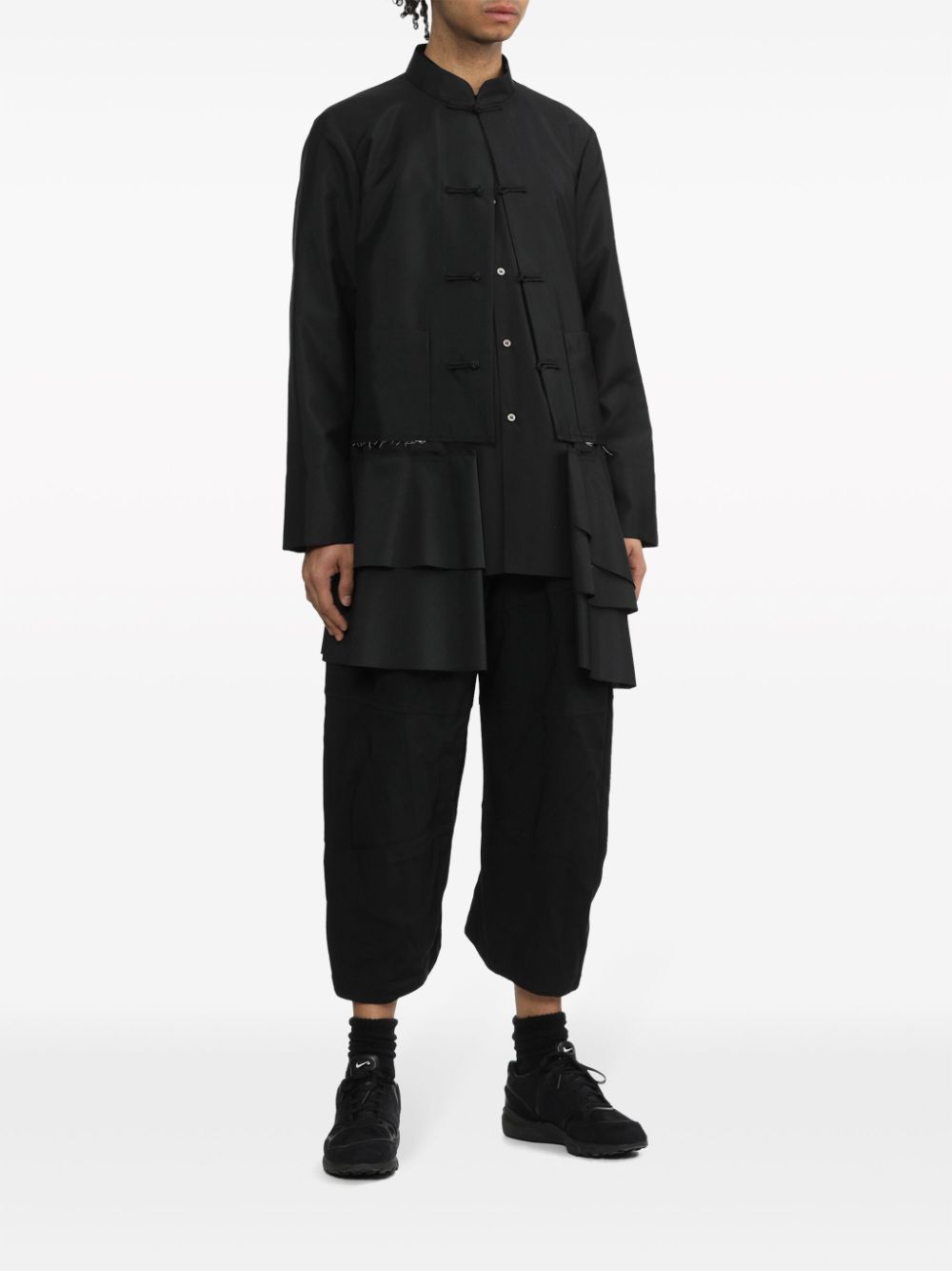 Chinese Knot Button Long Jacket