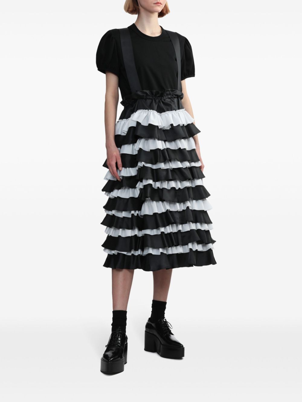 Susperder X Ruffles Skirt