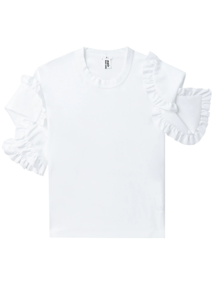 Frill Cut-Out T-Shirt