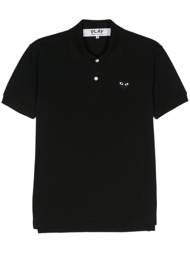 Black Emblem Polo Tee Unisex