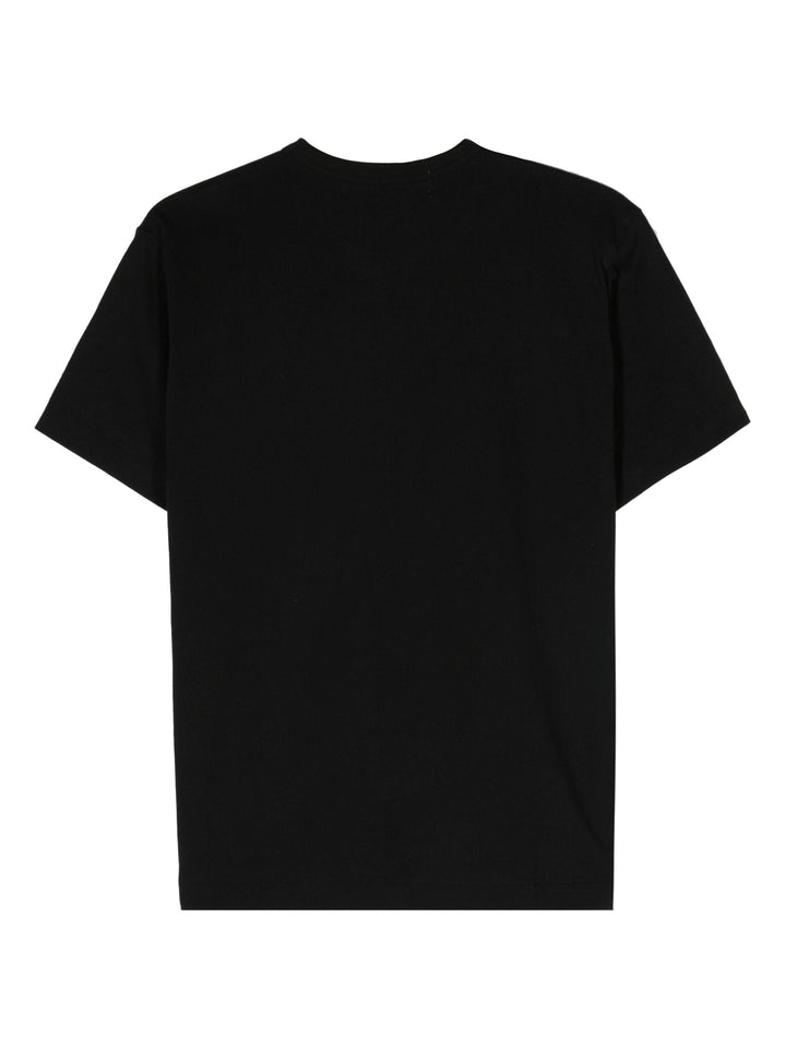 Black With Red And Burgundy Heart Tee Unisex