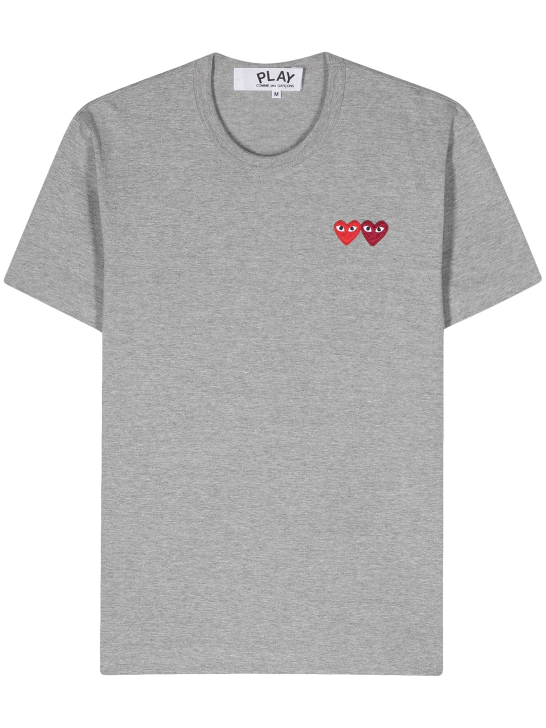 Grey With Red And Burgundy Heart Tee Unisex