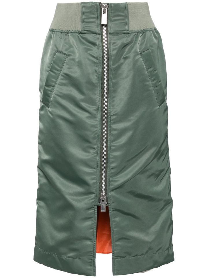 Nylon Twill Skirt