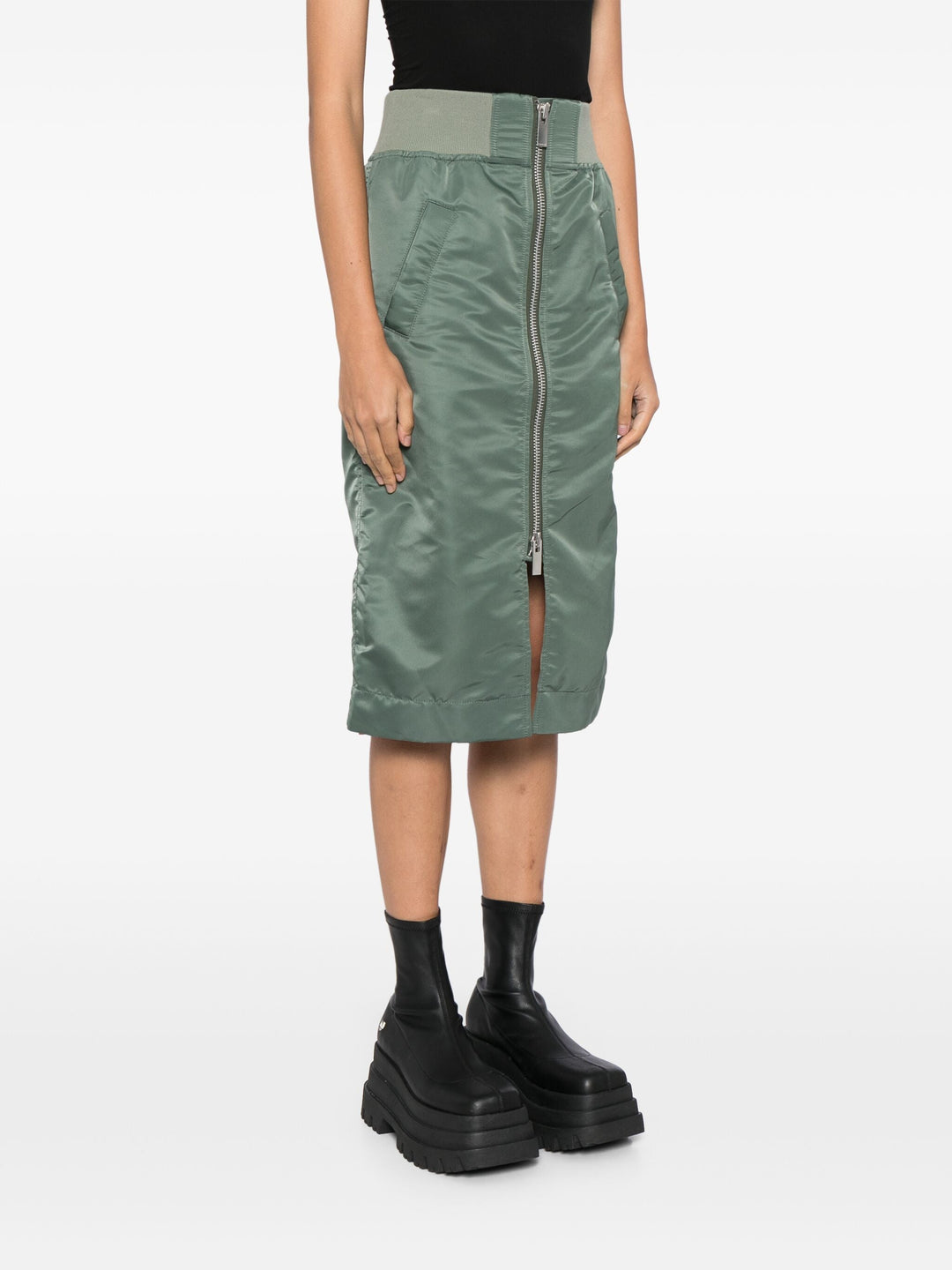 Nylon Twill Skirt