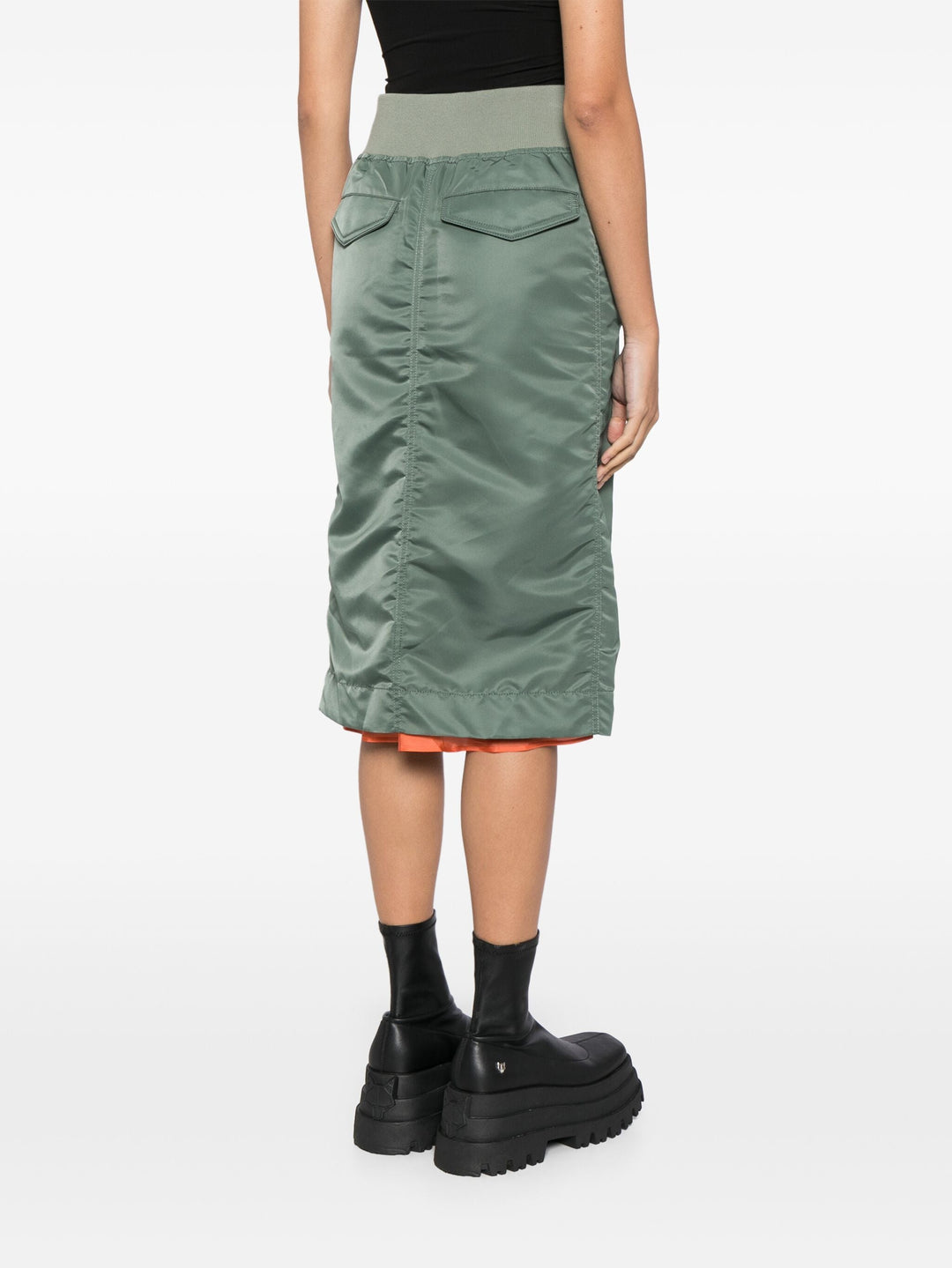 Nylon Twill Skirt