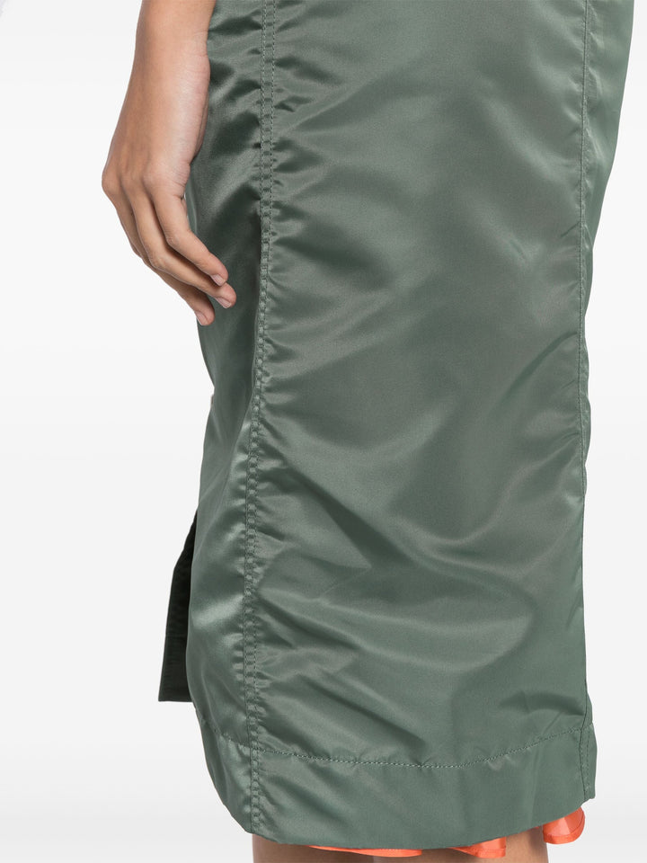 Nylon Twill Skirt