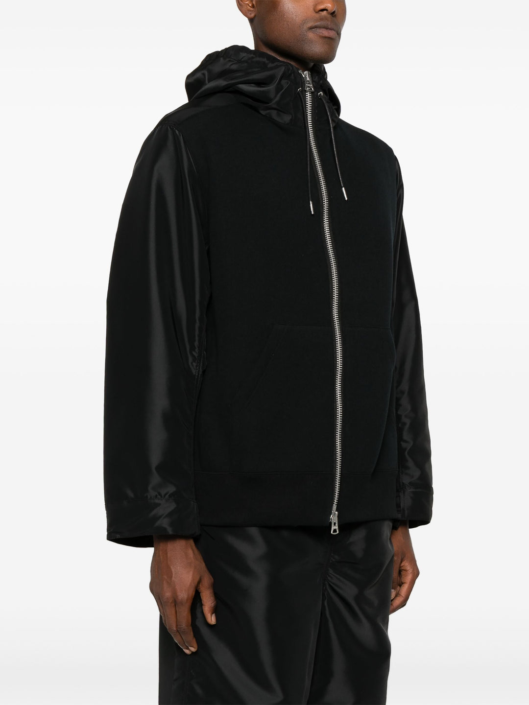 Nylon Twill X Sponge Sweat Hoodie