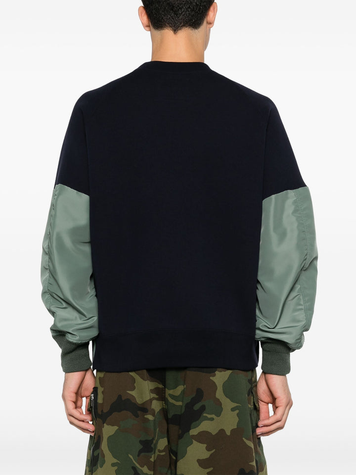 Nylon Twill X Sponge Sweat Pullover