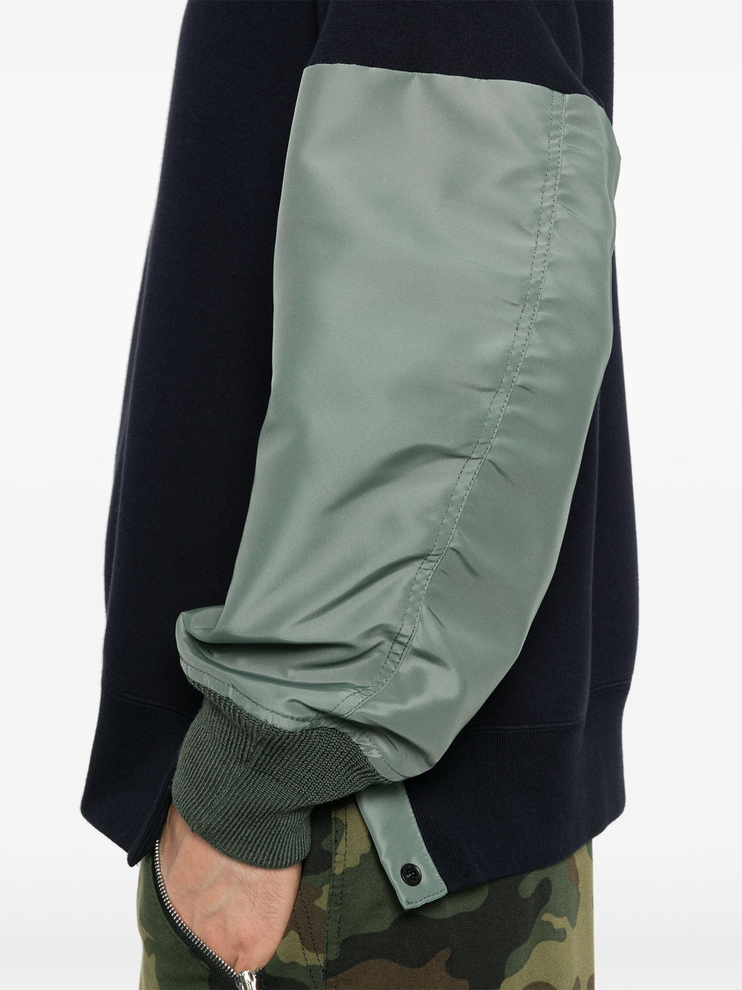 Nylon Twill X Sponge Sweat Pullover