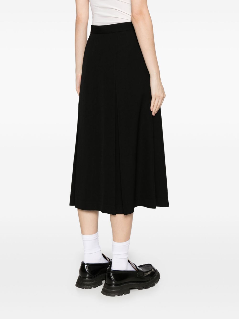 Pleat Front Skirt