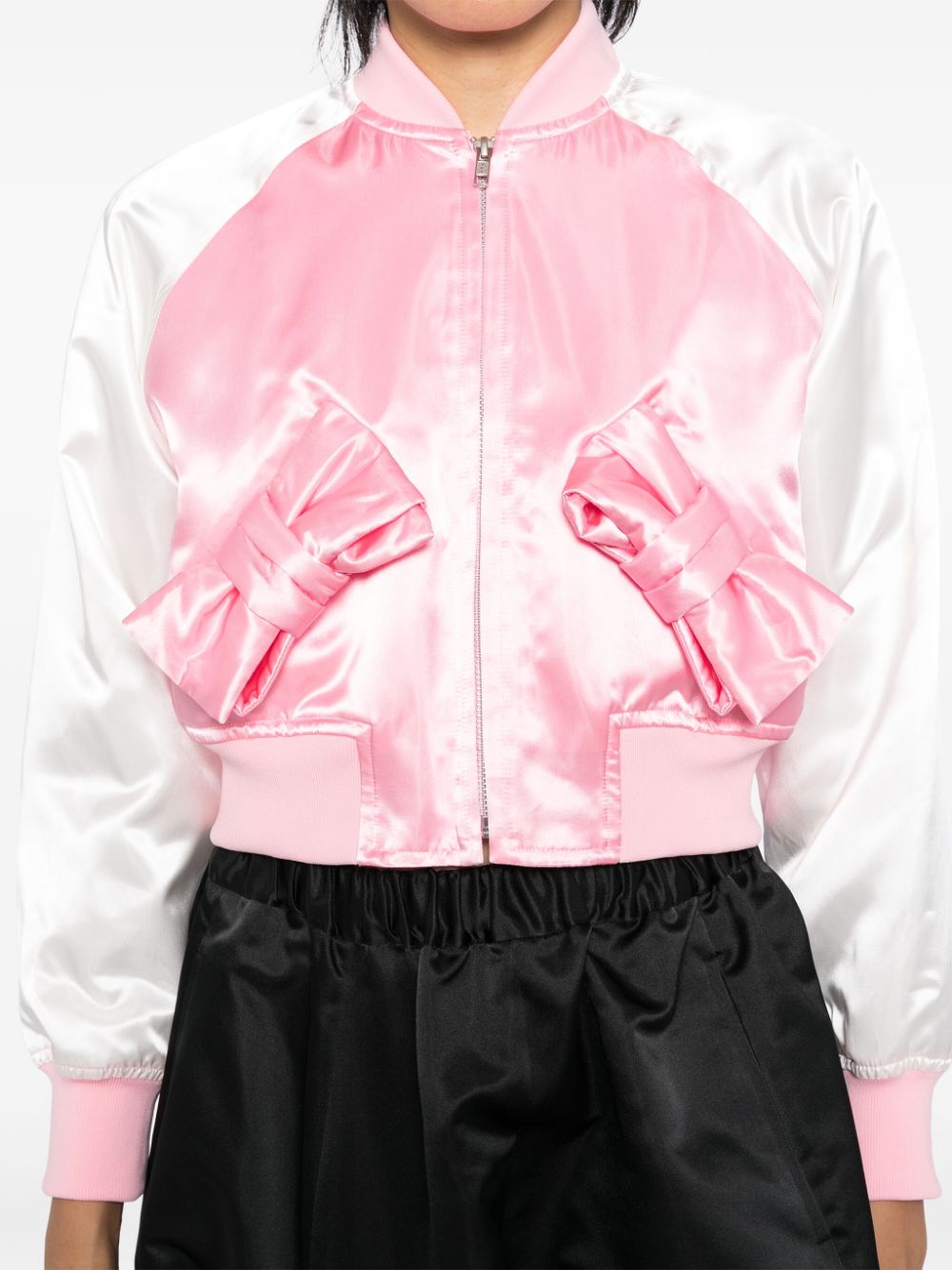 Ribbon Pocket Varsity Jacket
