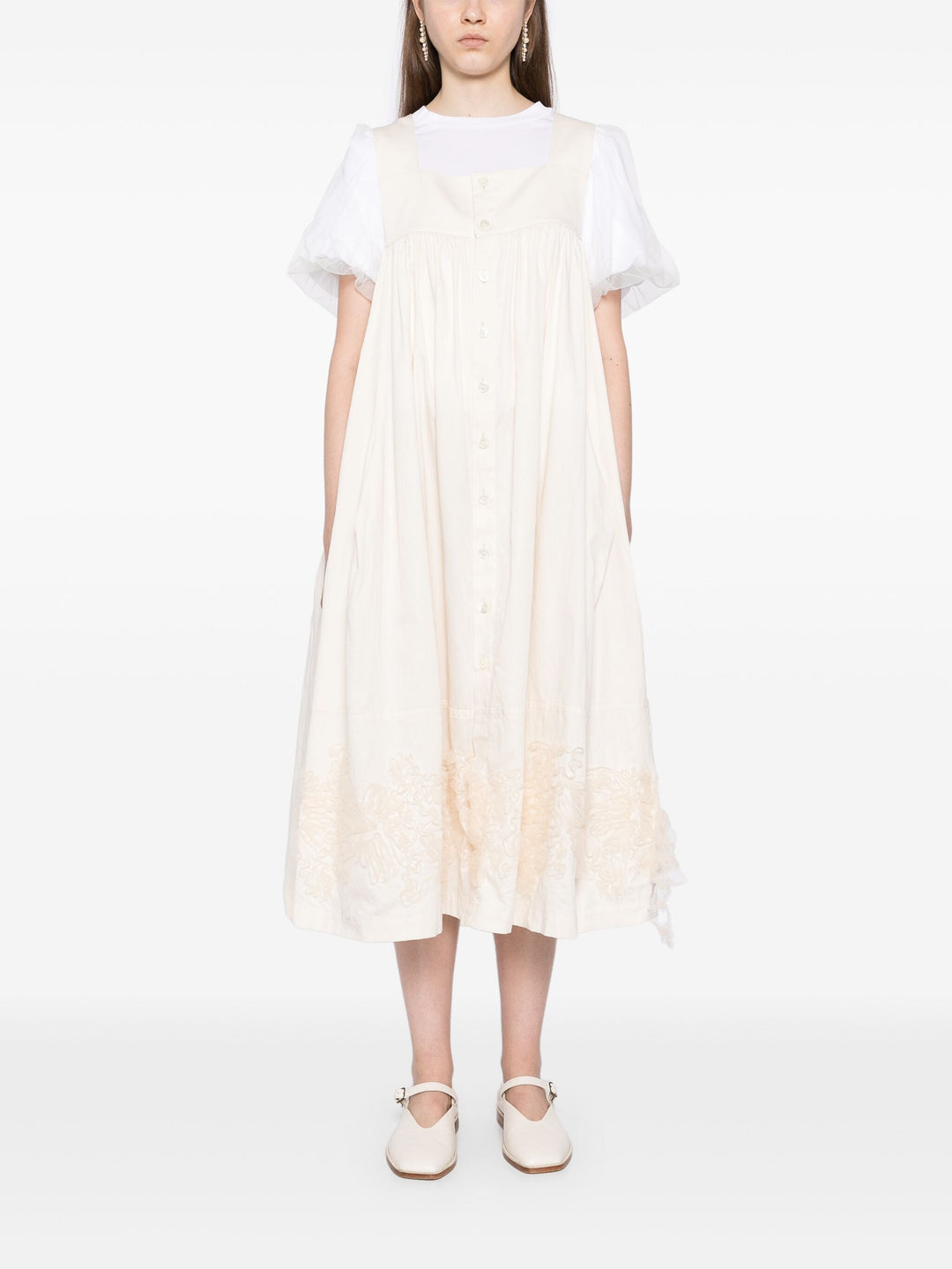 Button-Down Dress With Hem Detail