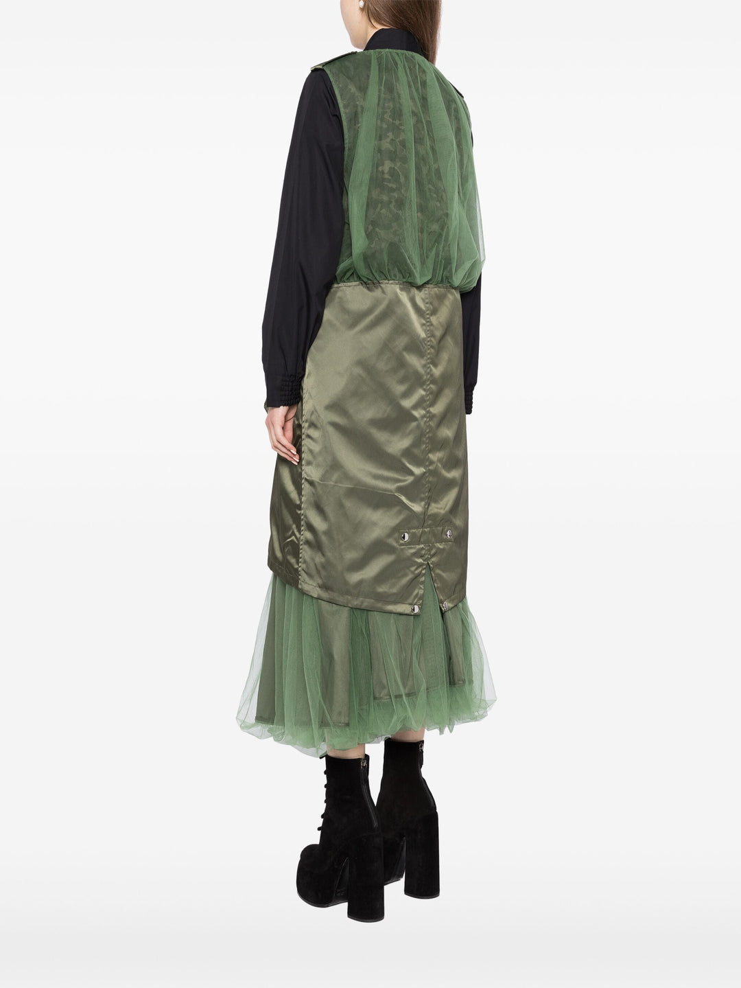 Áo vest dài túi đa năng