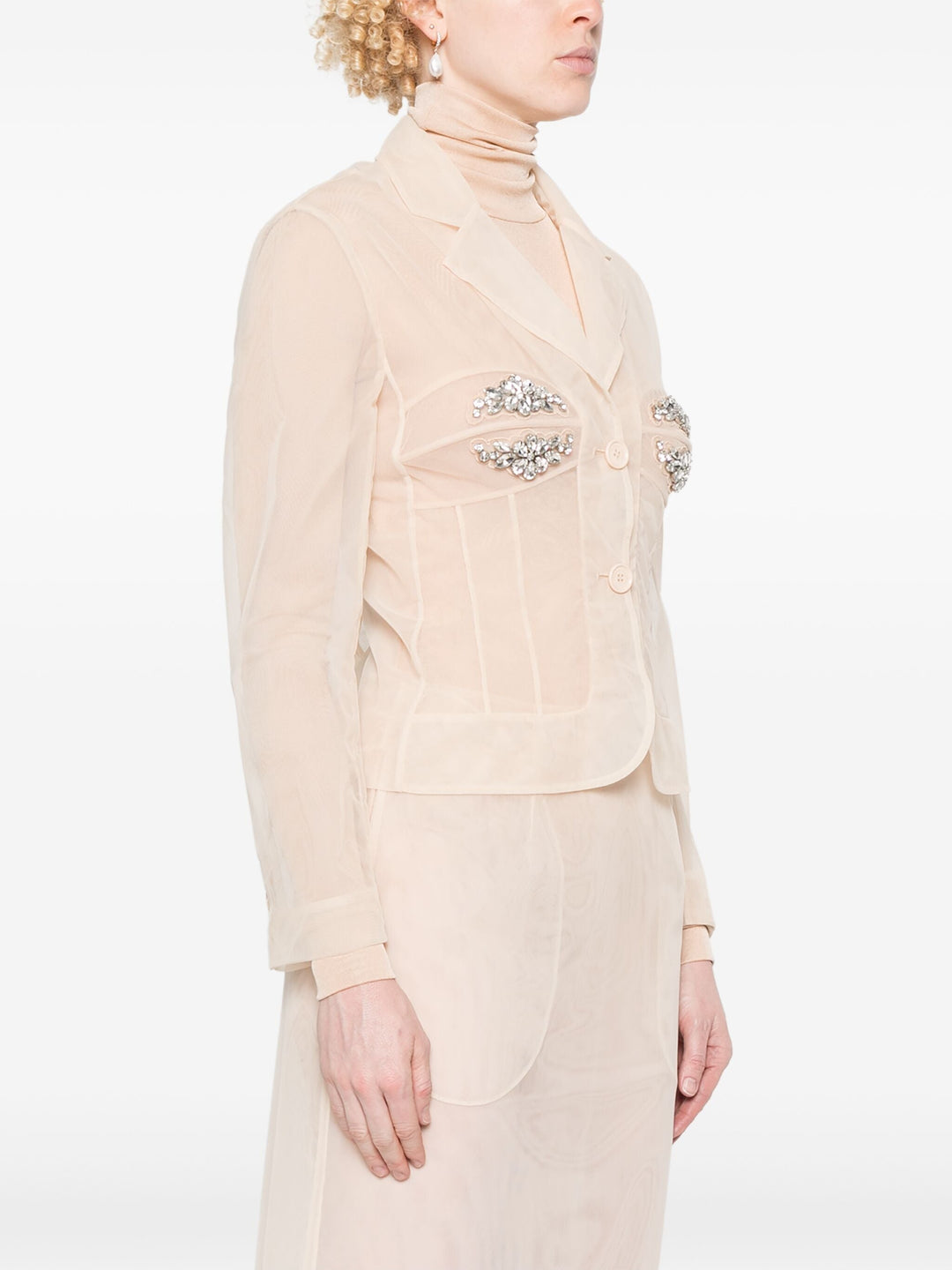 Áo khoác chi tiết ôm sát vòng ngực