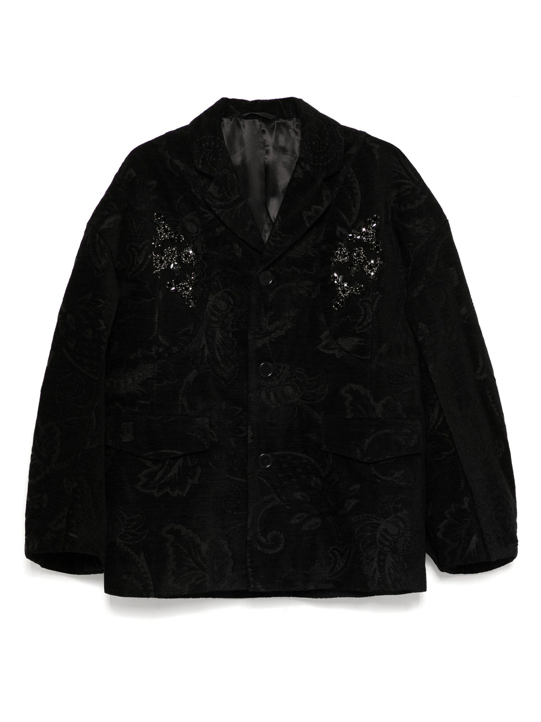 Embroidered Boxy Armour Jacket