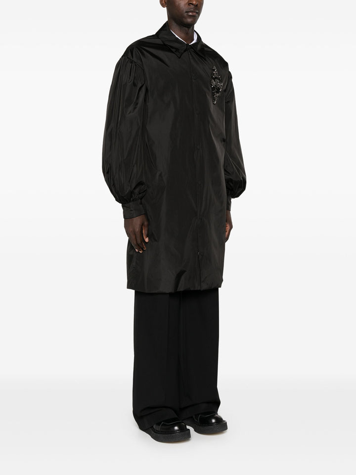 Long Puff Sleeve Utility Coat