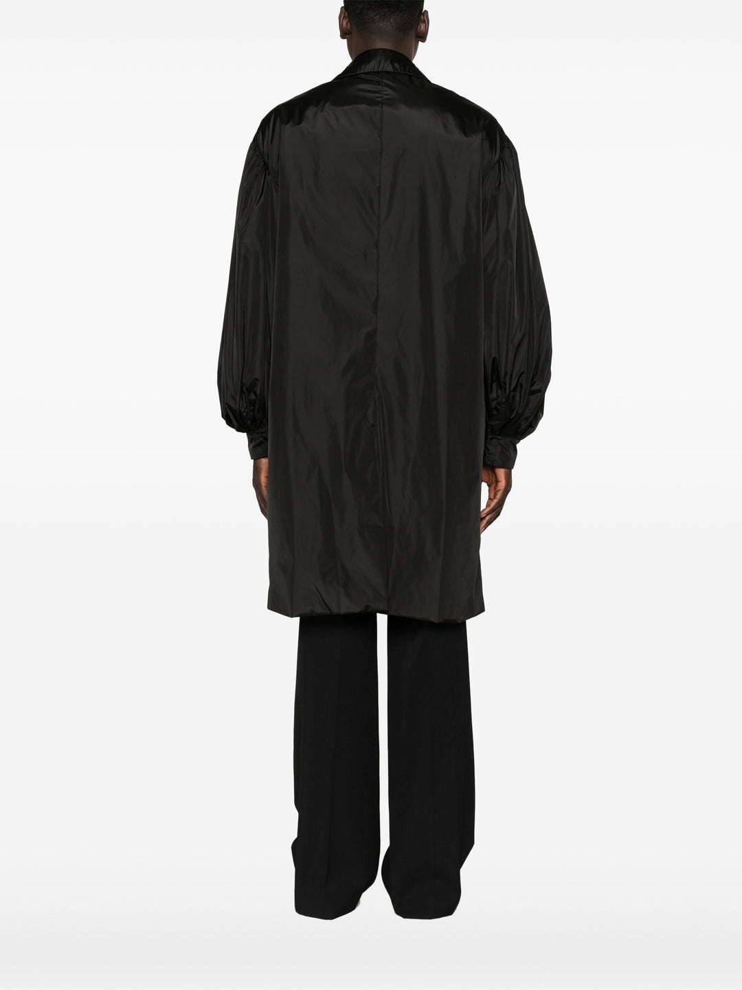 Long Puff Sleeve Utility Coat