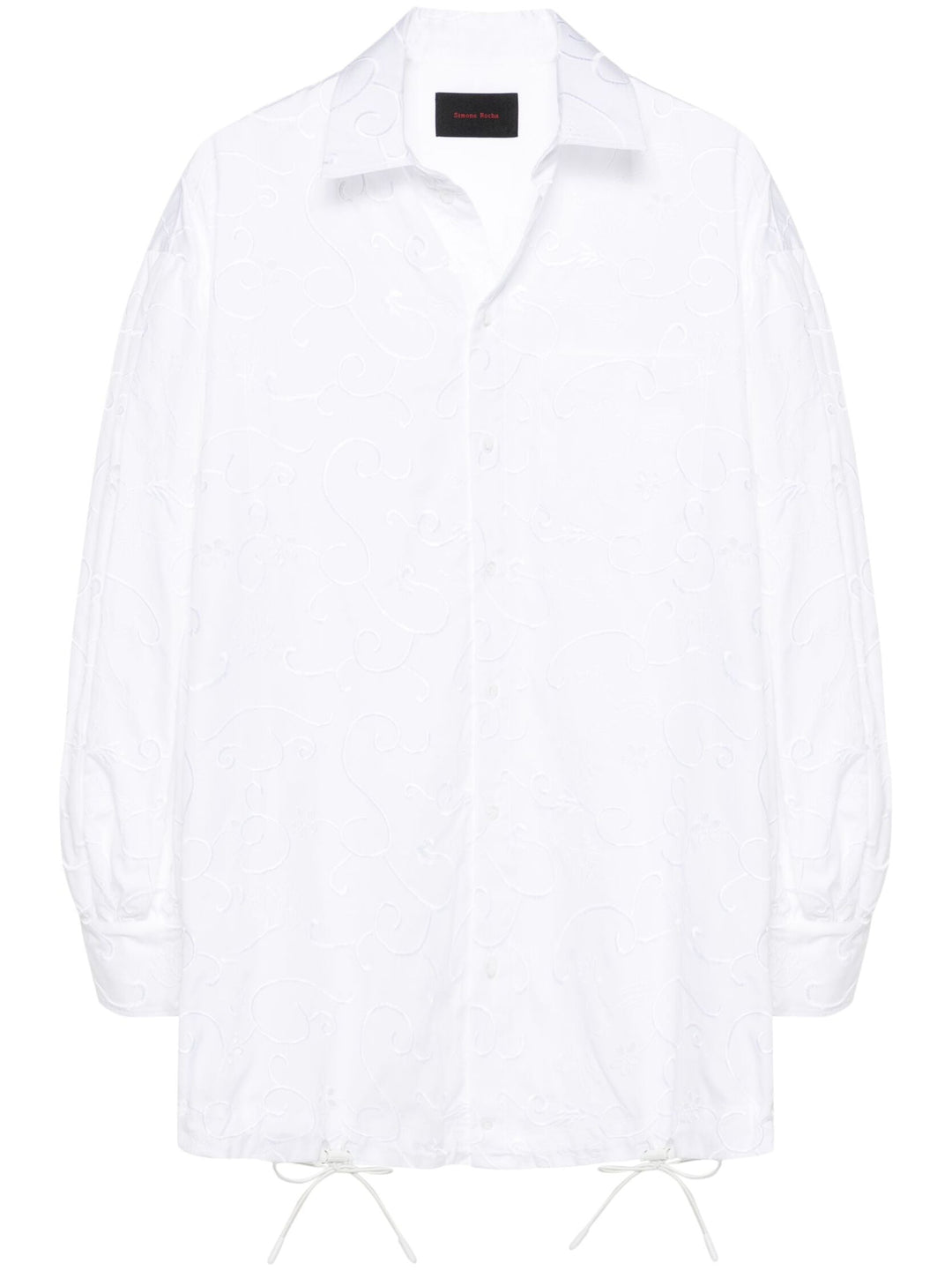 Puff Sleeve Button Placket Shirt Jacket