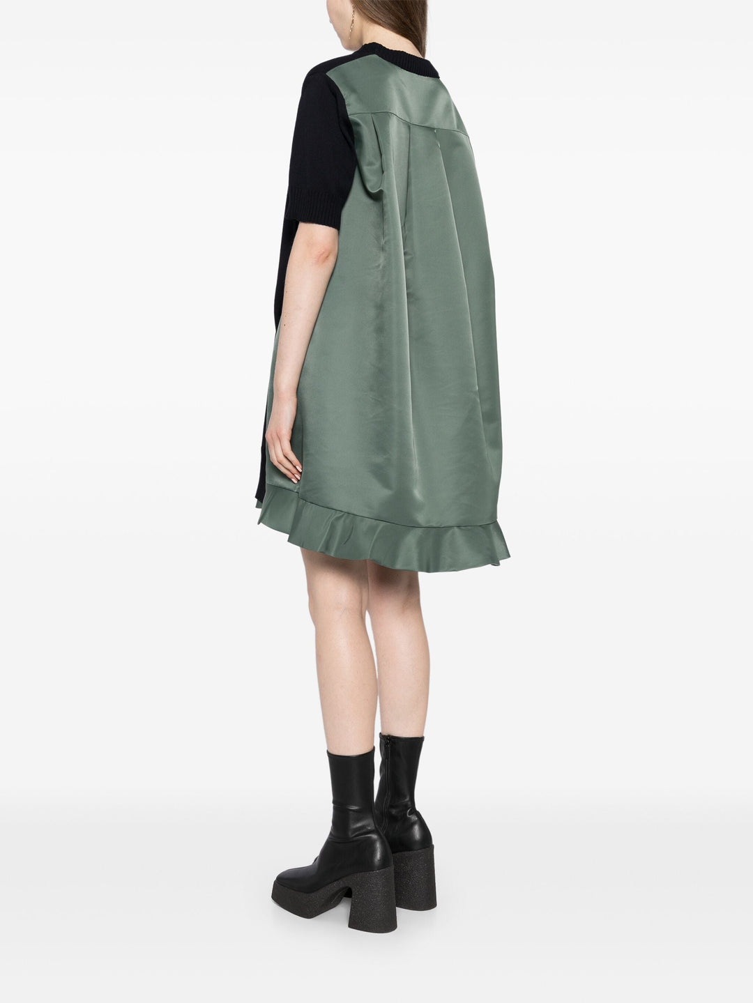 Đầm Nylon Twill X Knit