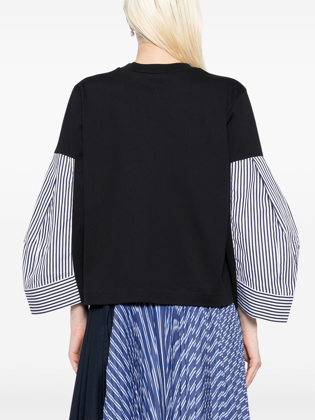 Cotton Poplin X Cotton Jersey T-Shirt